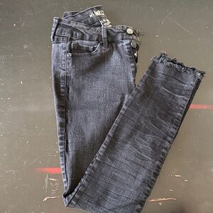 Rewash Dark Gray Ankle Jeans